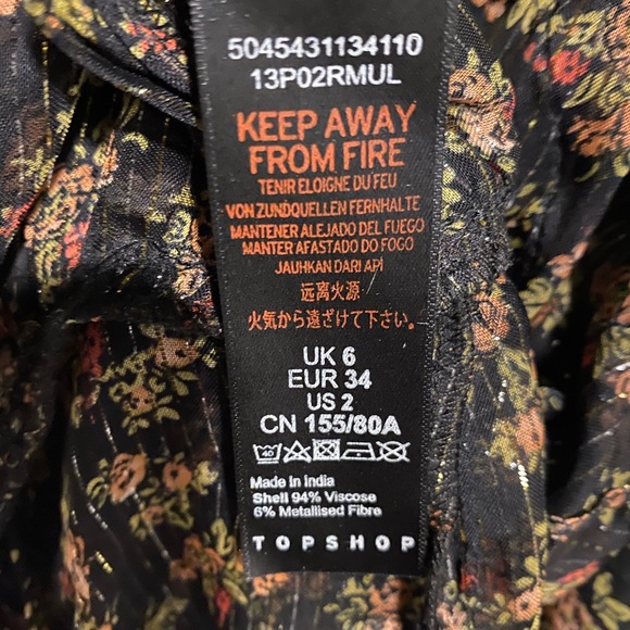 Topshop Sheer Ruffle Blouse - Picture 10 of 10